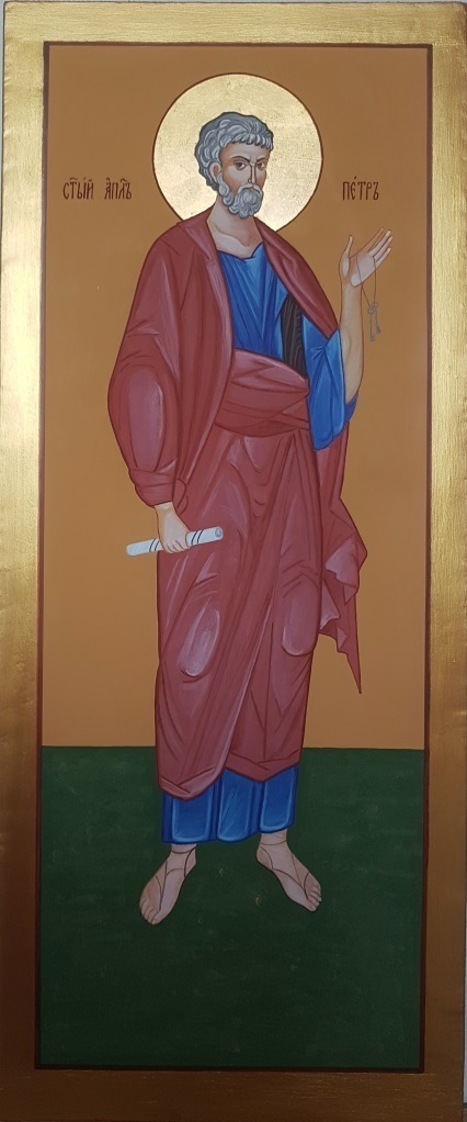 Мерная рукописная икона Андрей Первозванный