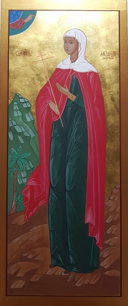 Мерная рукописная икона Александра Анкирская