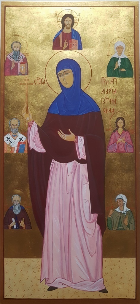 Мерная рукописная икона Мария Гатчинская