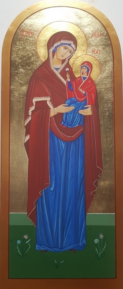 Мерная рукописная икона Анна 