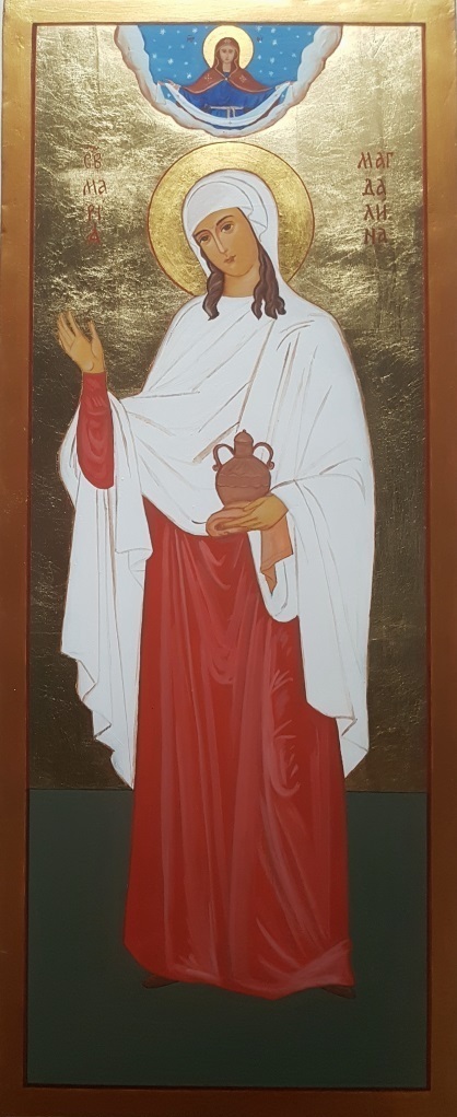 Мерная рукописная икона Мария Магдалина