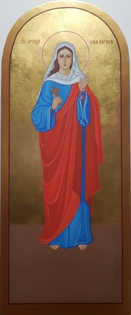 Мерная рукописная икона Ника Коринфская