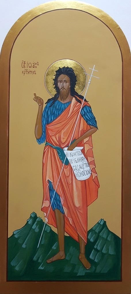 Мерная рукописная икона Иоанн Креститель