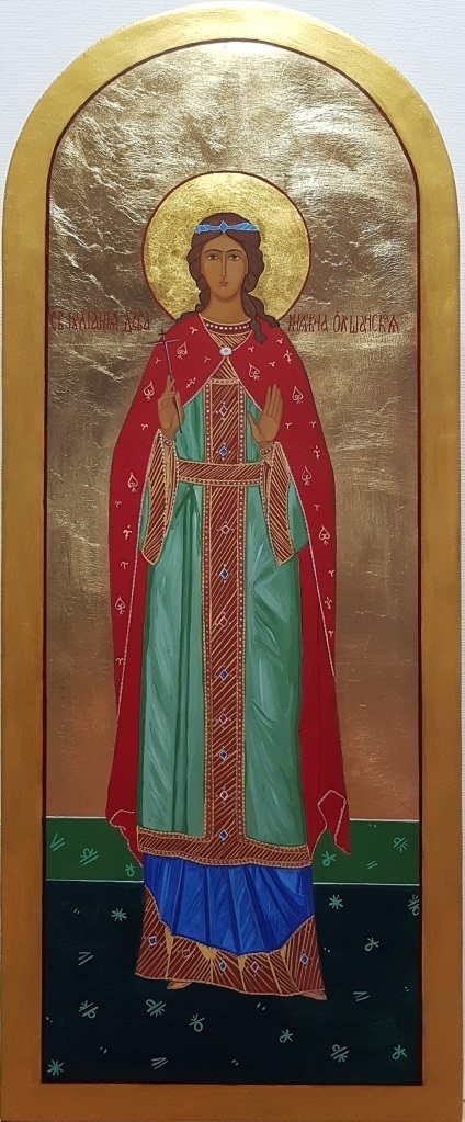 Мерная рукописная икона Иулиания Ольшанская