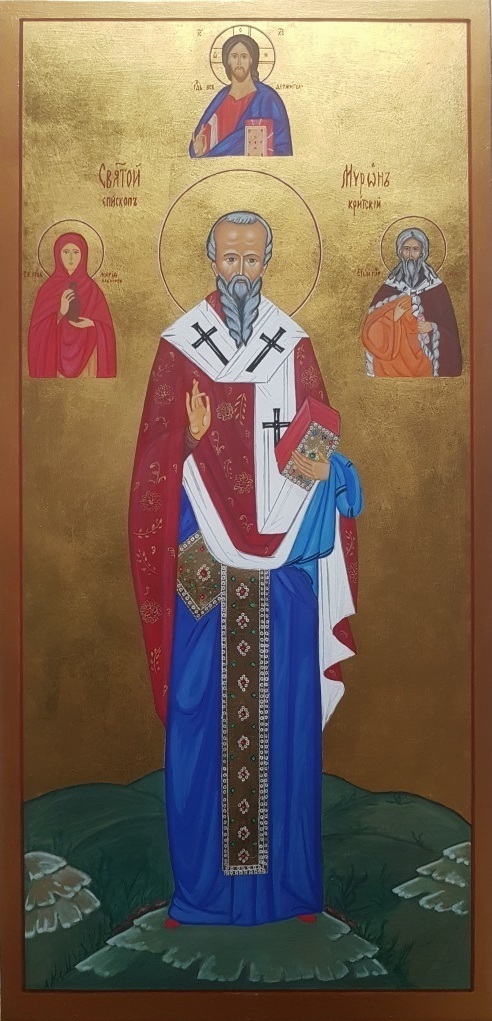Мерная рукописная икона Мирон Критский 