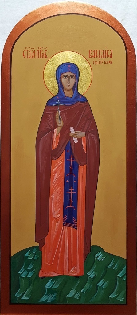 Мерная рукописная икона Ангелина