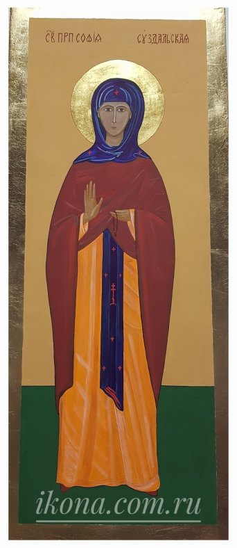 Мерная икона Святая Агния Мерная рукописная икона София Суздальская