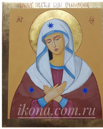 Икона Святая Богородица Умиление Рукописная икона Богородица Умиление